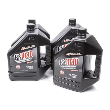 Maxima Racing Oils Maxima Racing Oils 39-019128 10W30 Synthetic Oil Case; 4 x 1 gal RS1030 MAX39-019128